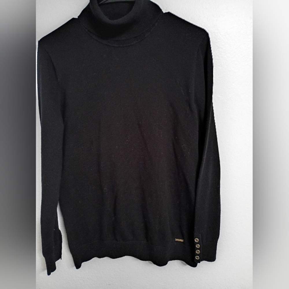 Tommy Hilfiger Men's Classic Black Crewneck Sweater